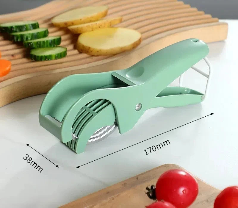 Rebanador Multifuncional de Frutas y Verduras en Acero Inoxidable