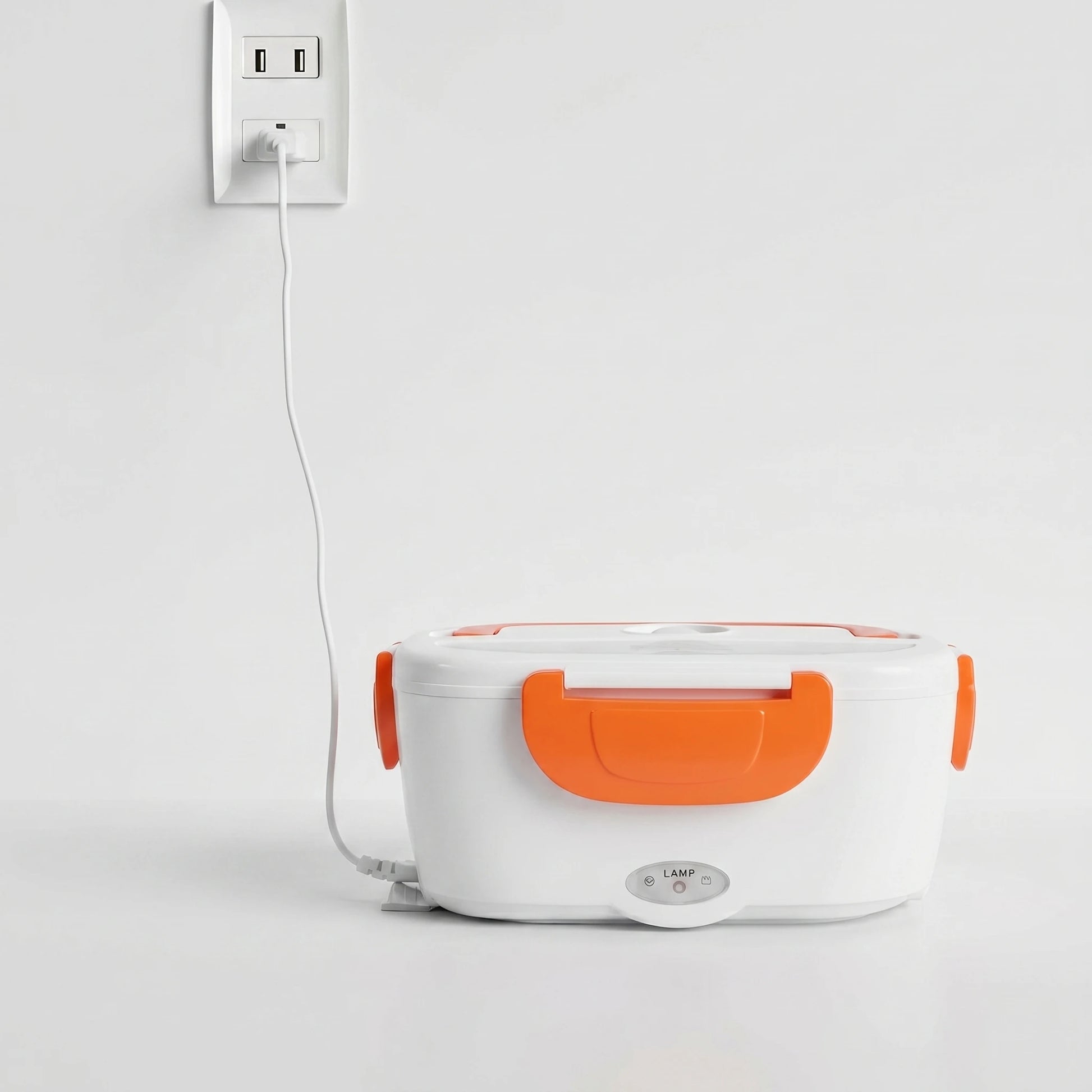 Fiambrera eléctrica portátil para viajes y trabajo, 220V para calentar alimentos y aperitivos.