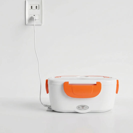Fiambrera eléctrica portátil para viajes y trabajo, 220V para calentar alimentos y aperitivos.