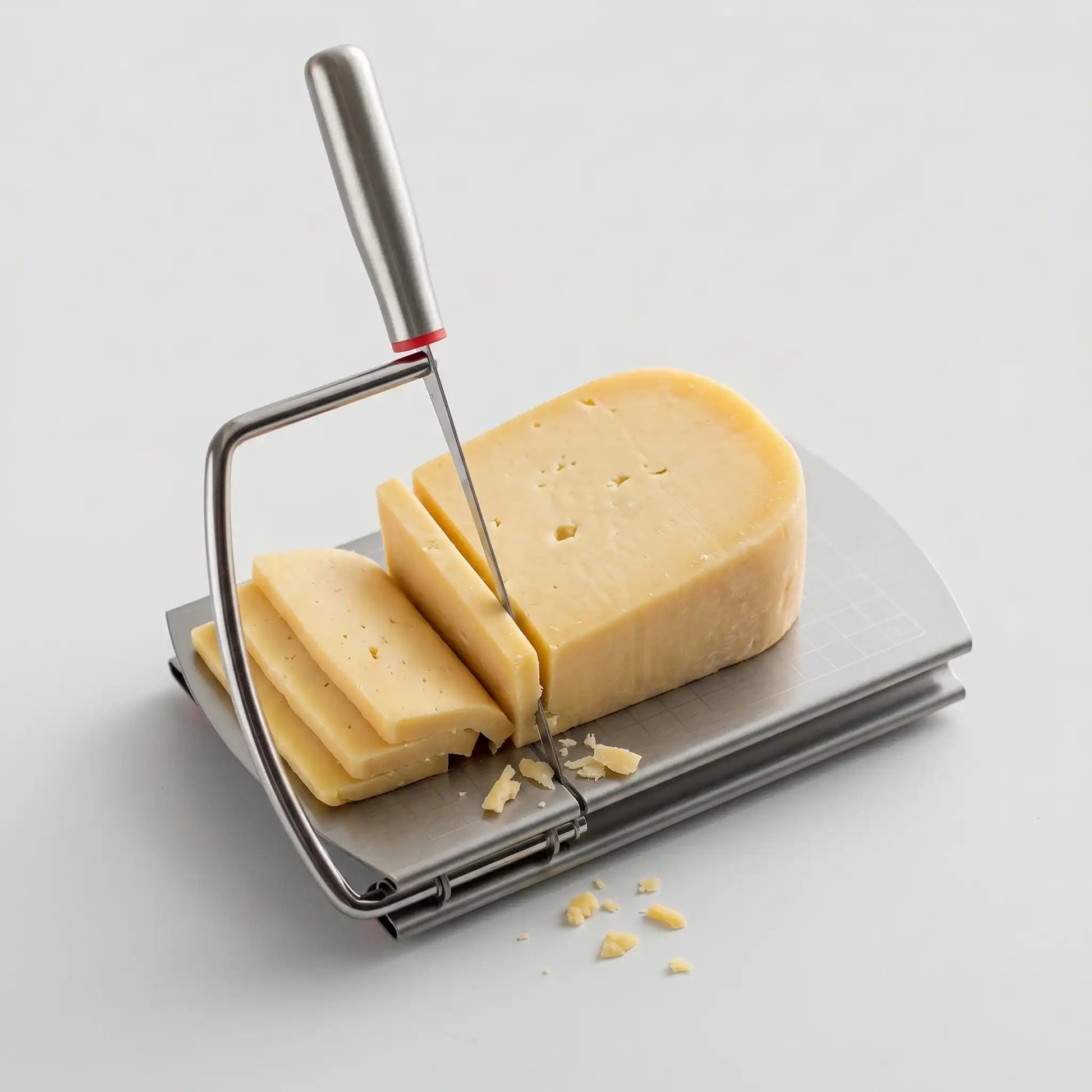 Cortador multifuncional de queso mantequilla y jamón en acero inoxidable con escala