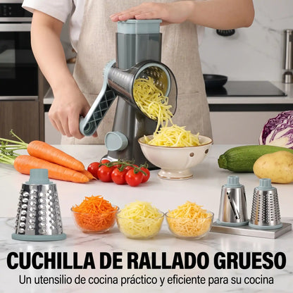 Rallador 3 en 1 de Alimentos + 3 Accesorios