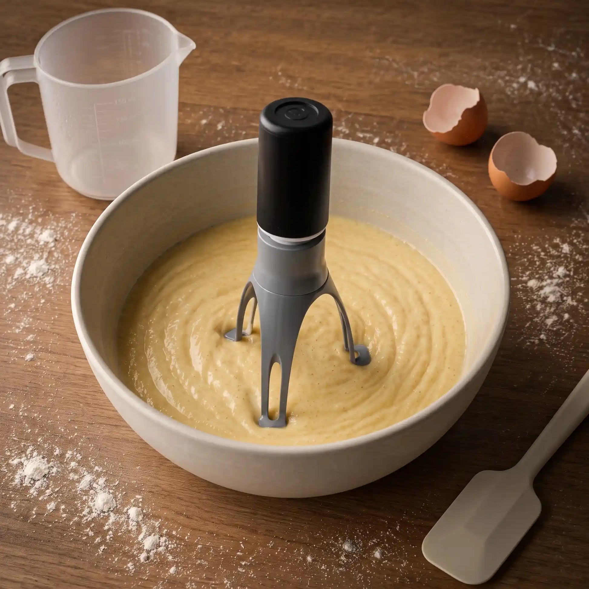 Mezclador automático 360 color gris oscuro batidor cocina uso diario