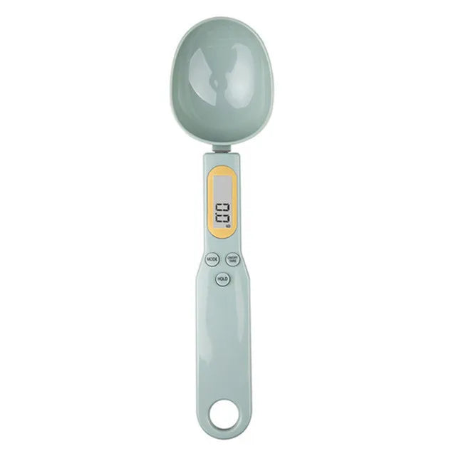Balanza de cuchara digital LCD cocina color verde claro 500g
