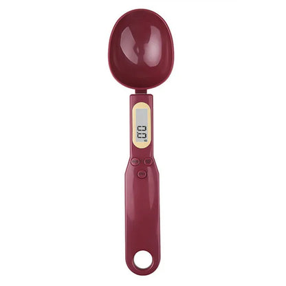 Medidor de cuchara digital LCD cocina color rojo 500g
