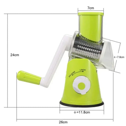 Rallador 3 en 1 de Alimentos + 3 Accesorios