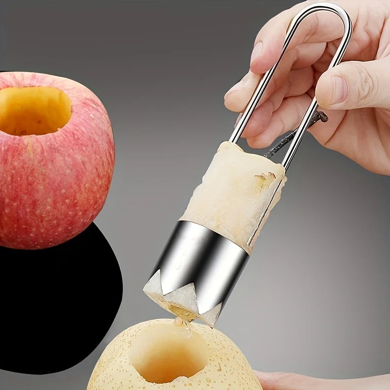 Descorazonador de acero inoxidable para chiles y frutas 1 pieza
