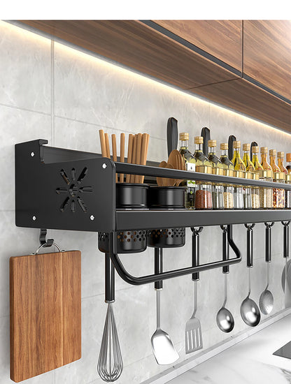 Estante de cocina aluminio pared 30cm con drenaje
